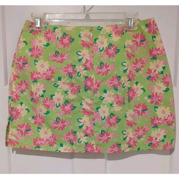 Women’s Lilly Pulitzer 6 Floral & Rhino Print Mini Skirt Skort Vacation Colorful - Picture 2 of 11